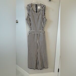 J.O.A. Navy and Cream Striped Jumper